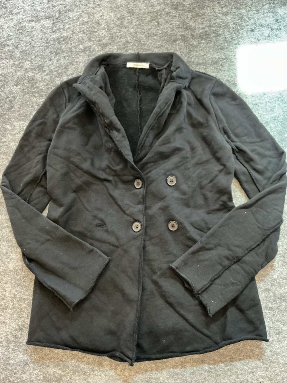 George Loves Black Double-Breasted Women's Jacket Best Fits Size S